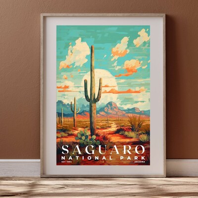 Saguaro National Park Poster, Travel Art, Office Poster, Home Decor | S6 - image4